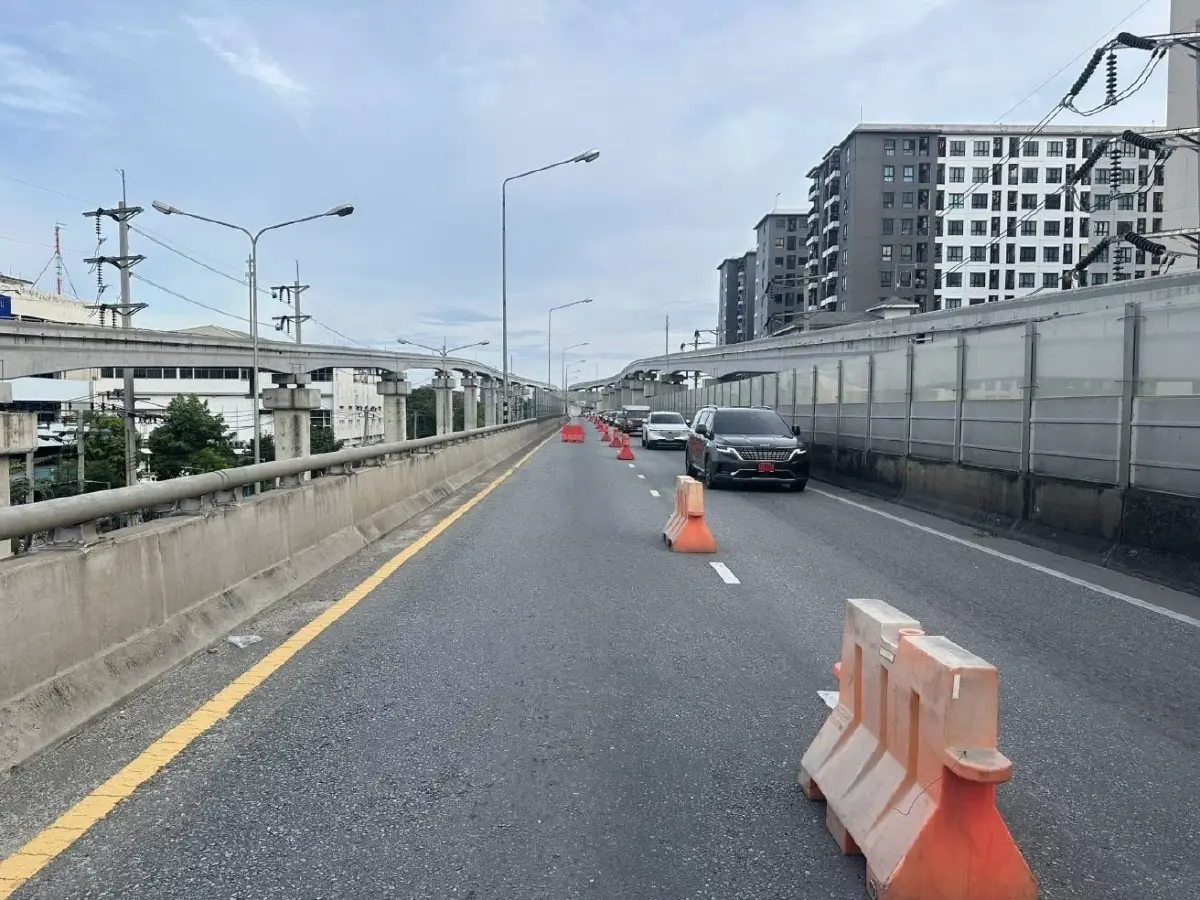 งานเข้า ปิดถนนแจ้งวัฒนะ 16 วัน เบี่ยงจราจร สะพานข้ามวงเวียนบางเขน