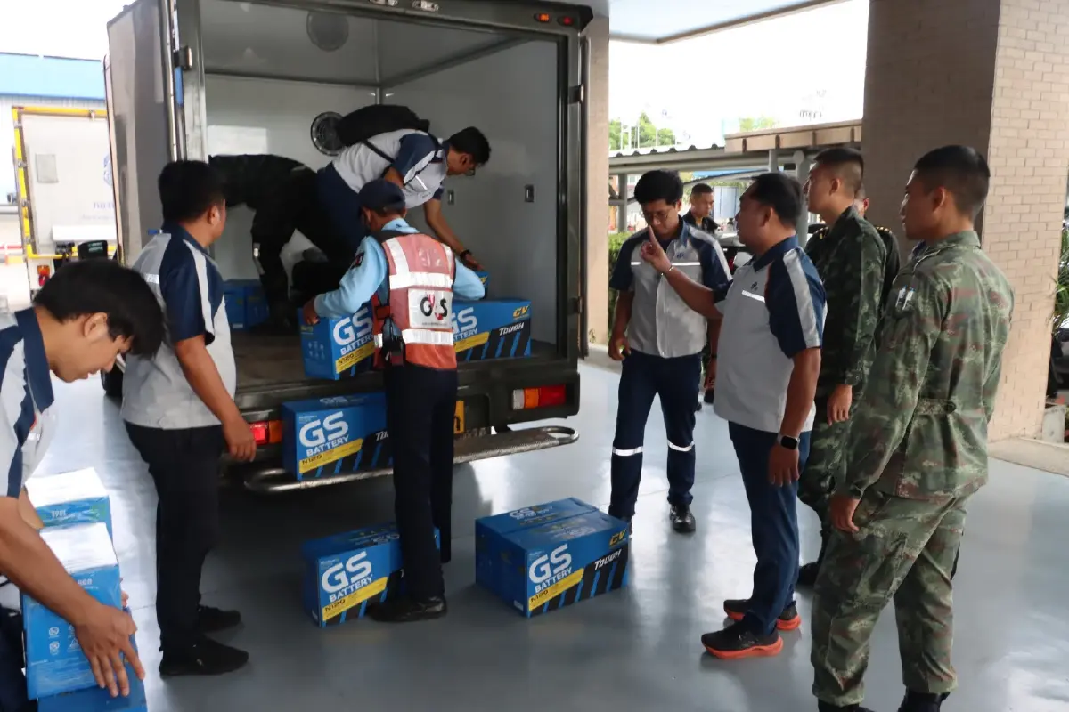 GS BATTERY พร้อมเคียงข้างกองทัพไทย ส่งมอบ ยีเอสแบตเตอรี่ เสริมภารกิจสุดแกร่ง