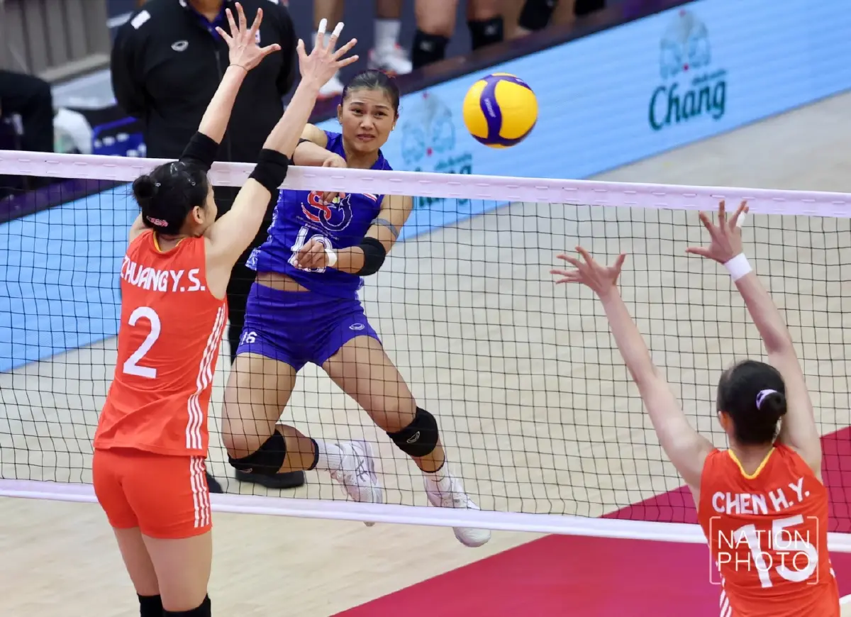 ชื่นมื่น! วอลเลย์บอลหญิงไทย พ่าย จีน 0-3 เซต เกมกระชับมิตรฉลอง 50 ปี