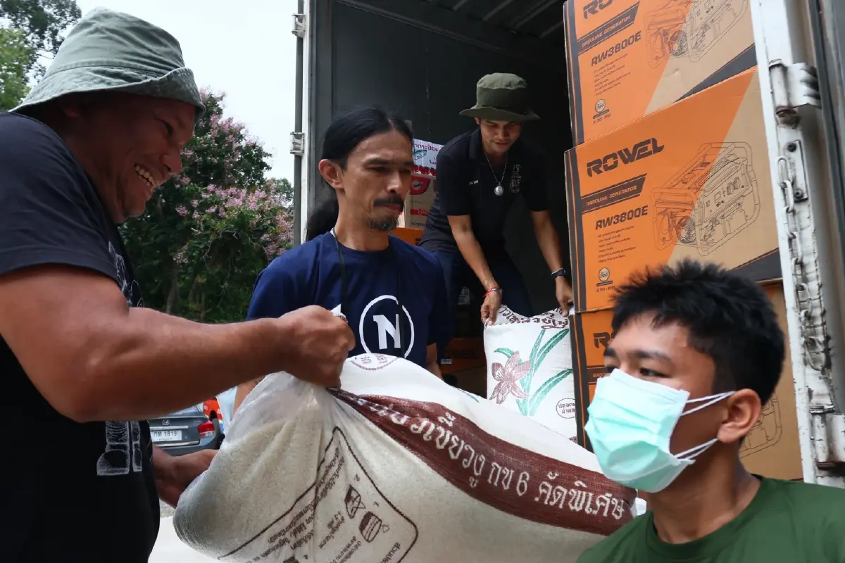 'ไทยพาร์เซิล' จับมือ 'เนชั่นปันน้ำใจ' ส่งความช่วยเหลือชายแดน