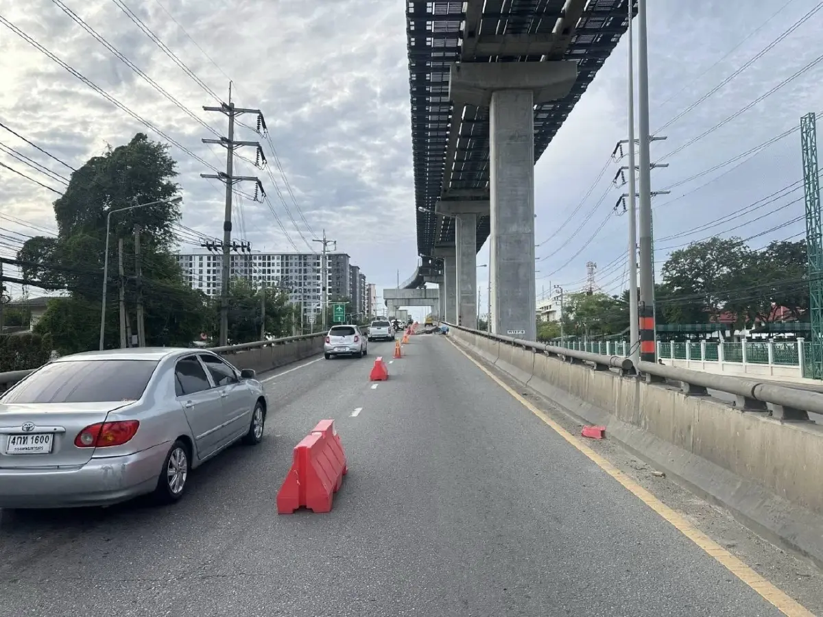 งานเข้า ปิดถนนแจ้งวัฒนะ 16 วัน เบี่ยงจราจร สะพานข้ามวงเวียนบางเขน