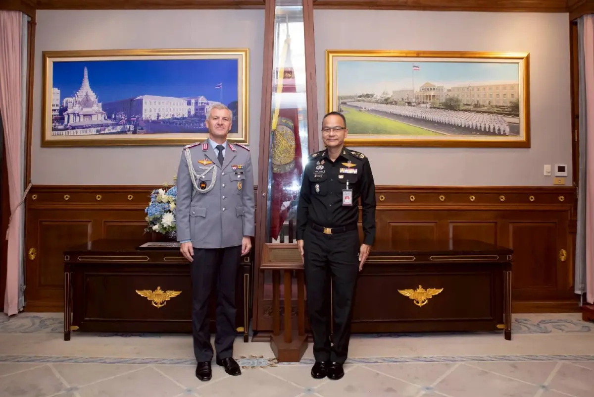 ปลัด กห.ต้อนรับ ทูตทหารเยอรมนี คนใหม่ สานต่อสัมพันธ์ 160 ปี