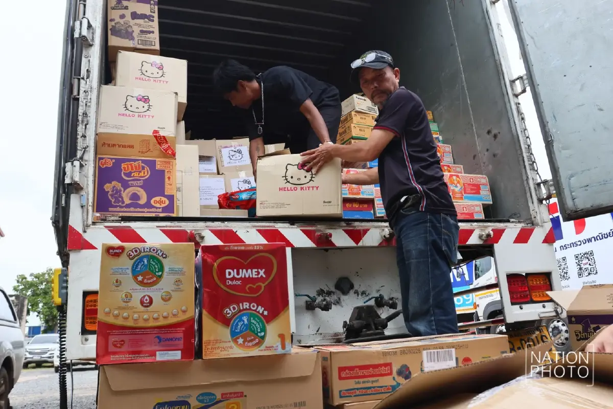 'ไทยพาร์เซิล' จับมือ 'เนชั่นปันน้ำใจ' ส่งความช่วยเหลือชายแดน