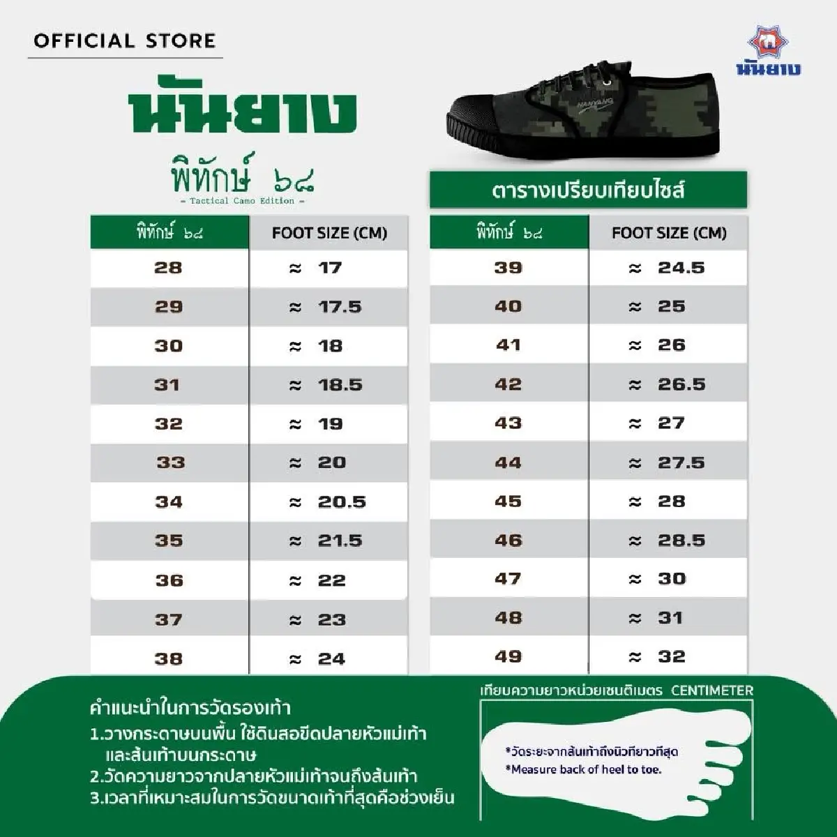 นันยาง ทำดี เปิดตัวรองเท้าลายพราง พิทักษ์ 68 รายได้มอบทหารผ่านศึก