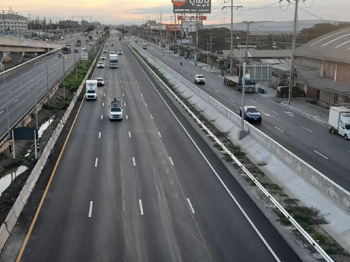 เปิดแล้ว 'ทางแยกต่างระดับบ้านแพ้ว' จ.สมุทรสาคร แก้ปัญหารถติด