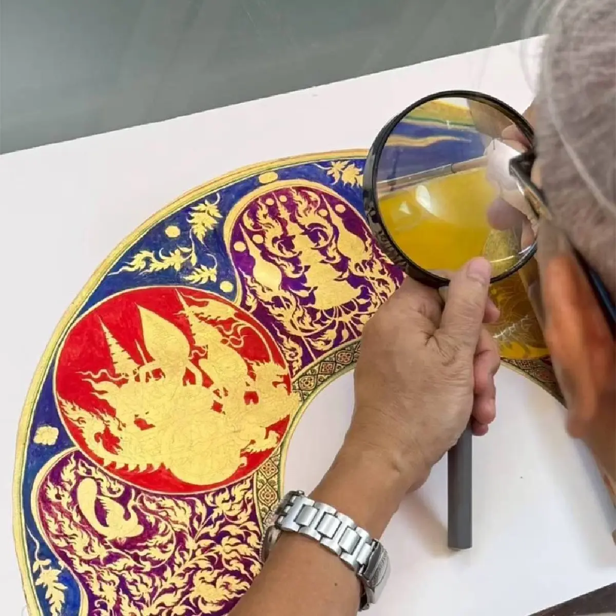 อัตลักษณ์แห่งสยาม #16 ครั้งแรกชมผลงานครูศิลป์ฯ ผู้เขียนพัดทรง