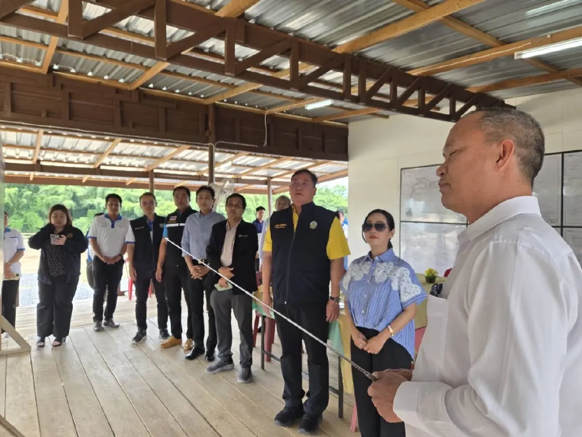 ฐนันดร์ สุทธิพิศาล ติดตามความคืบหน้า งานพัฒนาแหล่งน้ำเมืองราชบุรี - กาญจนบุรี