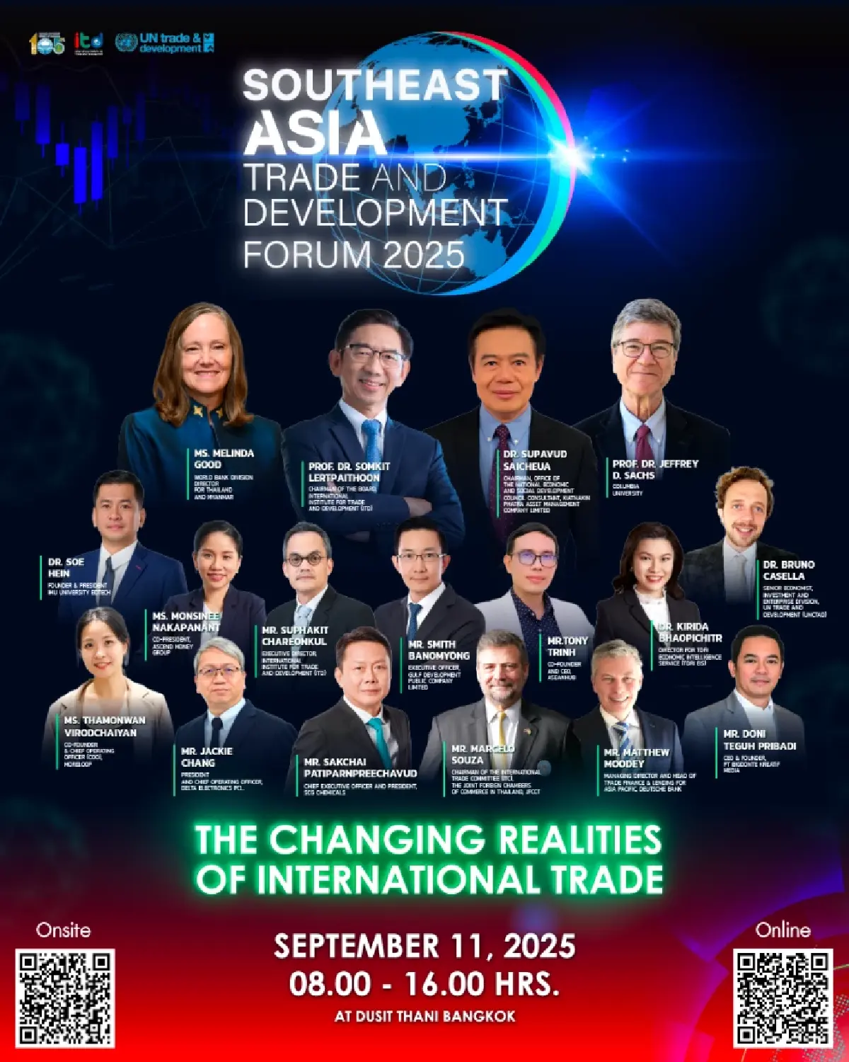 ITD ชวนฟัง'กูรูเศรษฐกิจโลก'ถอดรหัสการค้าผันผวน ชี้ทางไทย-อาเซียนพลิกวิกฤตสู่โอกาสใหม่