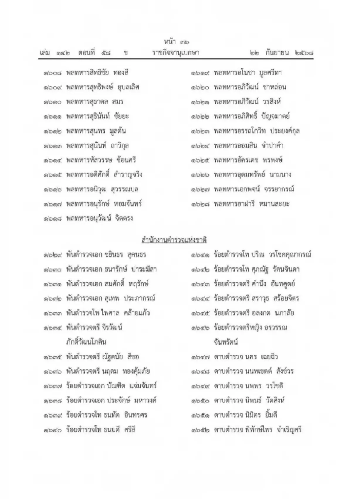 เปิด 1,803 รายชื่อ 'ในหลวง' พระราชทาน ‘เหรียญราชการชายแดน’ มีชื่อ 'อนุทิน'