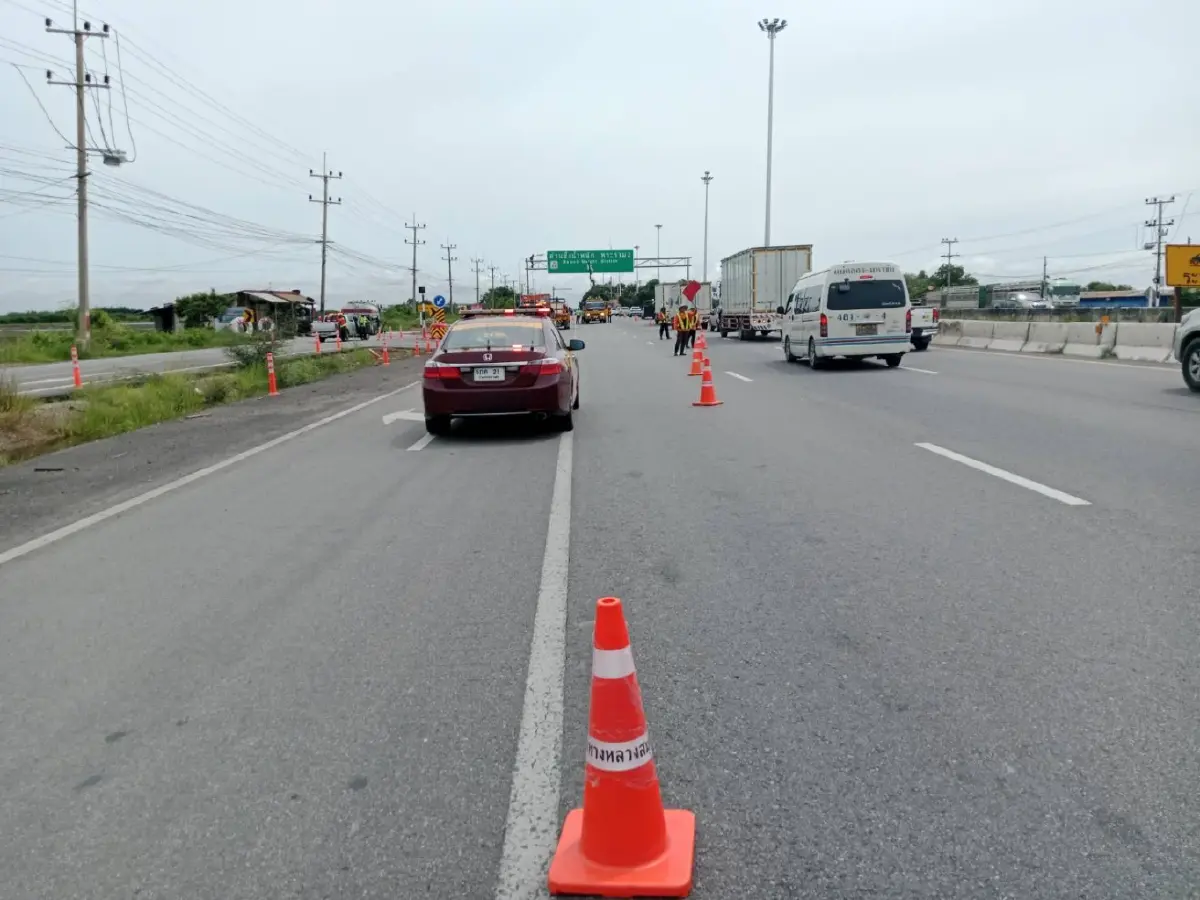ด่วน ปิดถนนพระราม 2 ขาเข้า ซ่อมป้ายชำรุด 2 ชม. กระทบใครบ้าง เช็กเลย