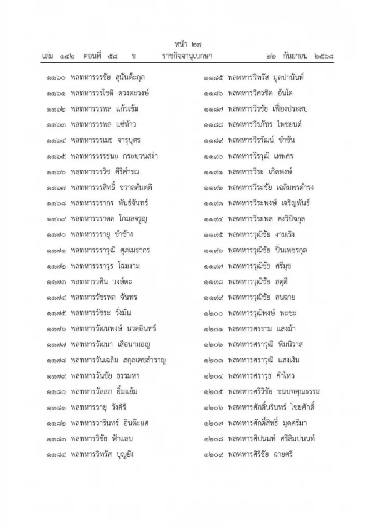 เปิด 1,803 รายชื่อ 'ในหลวง' พระราชทาน ‘เหรียญราชการชายแดน’ มีชื่อ 'อนุทิน'