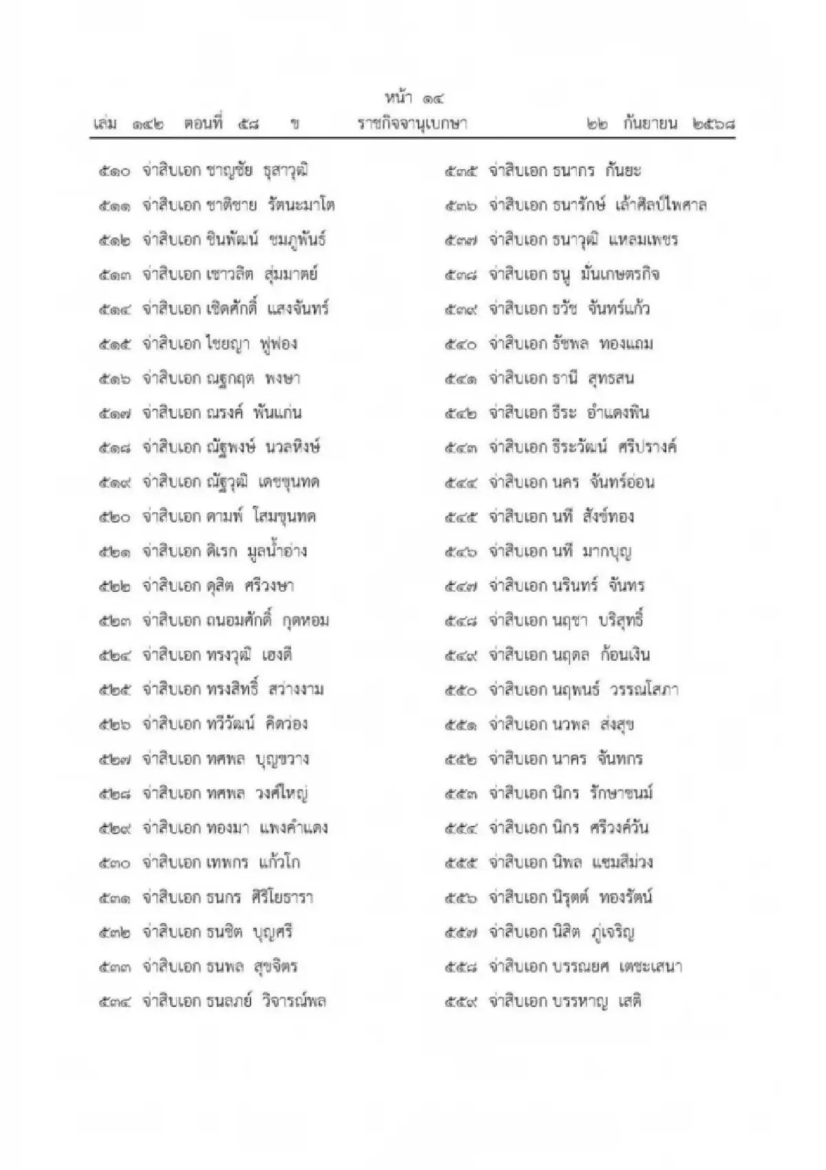 เปิด 1,803 รายชื่อ 'ในหลวง' พระราชทาน ‘เหรียญราชการชายแดน’ มีชื่อ 'อนุทิน'