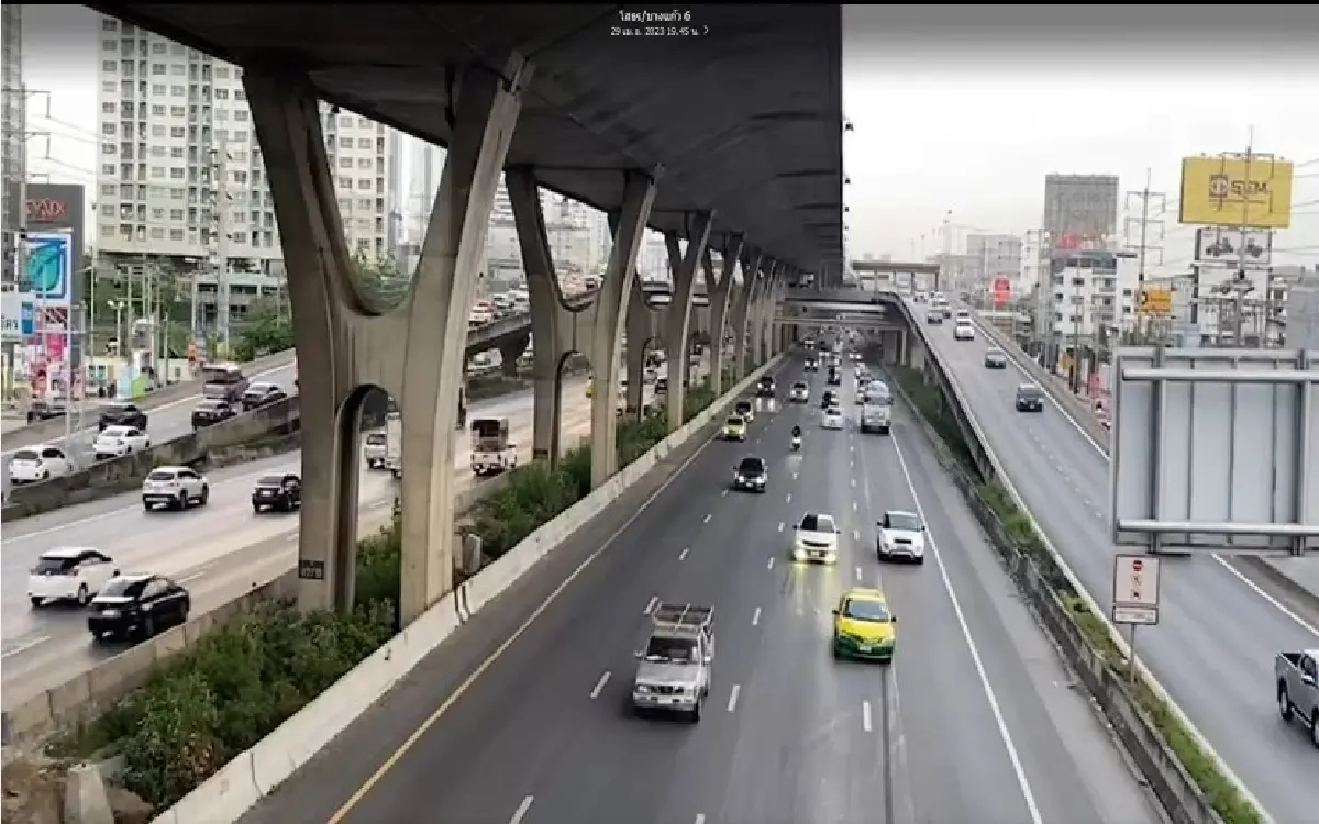 เช็กเส้นทาง เพิ่มช่องจราจร สะพานกลับรถ ถนนเทพรัตน 'บางนา กม.7'