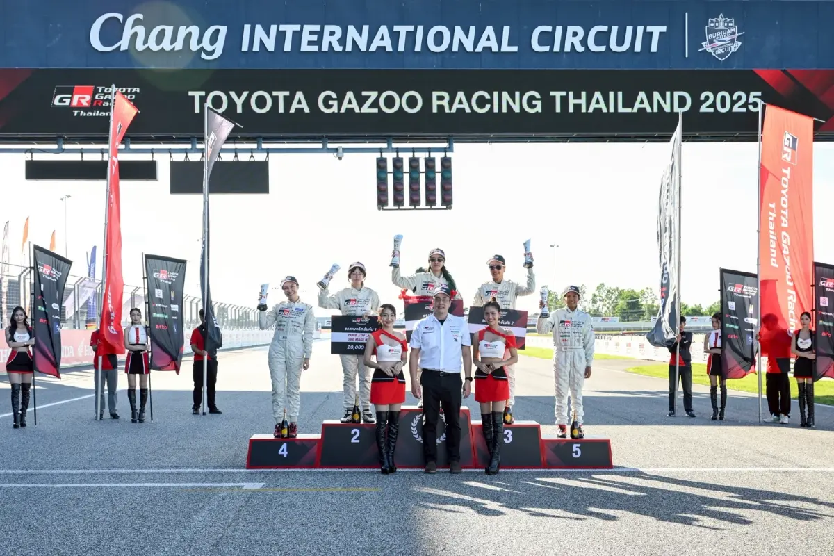 Toyota Gazoo Racing Thailand 2025 สนามช้างฯ 2 วัยรุ่น คว้าชัย
