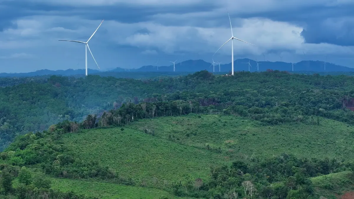 ‘ลาว’ เปิดตัว ‘ฟาร์มกังหันลม’ ใหญ่ที่สุดในอาเซียน ขายไฟฟ้าให้ ‘เวียดนาม’