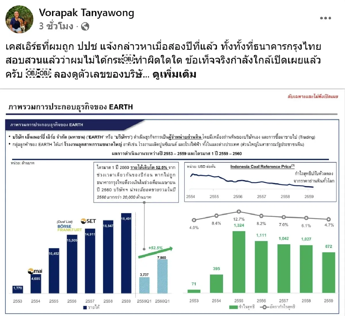 'วรภัค' ยันไม่เกี่ยวข้อง BIC Group – รอป.ป.ช.ไขความจริงคดีเอิร์ธ