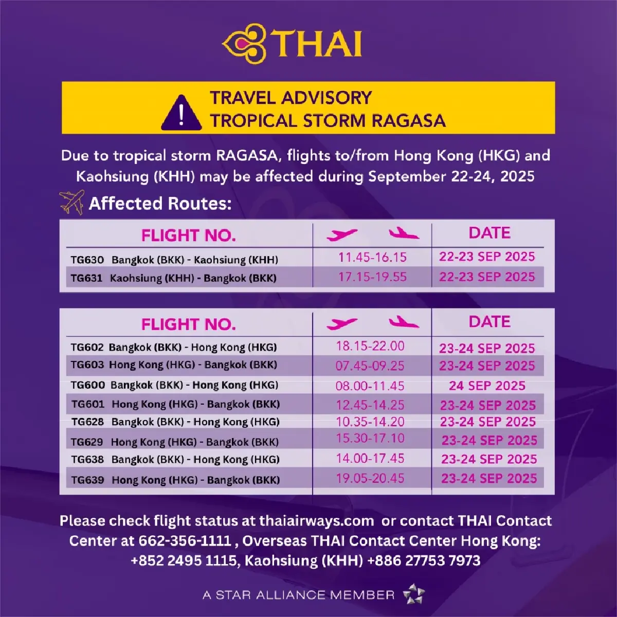 'พายุรากาซา' ทำพิษ กระทบเที่ยวบิน อาจล่าช้าหรือยกเลิก เช็กเลย!
