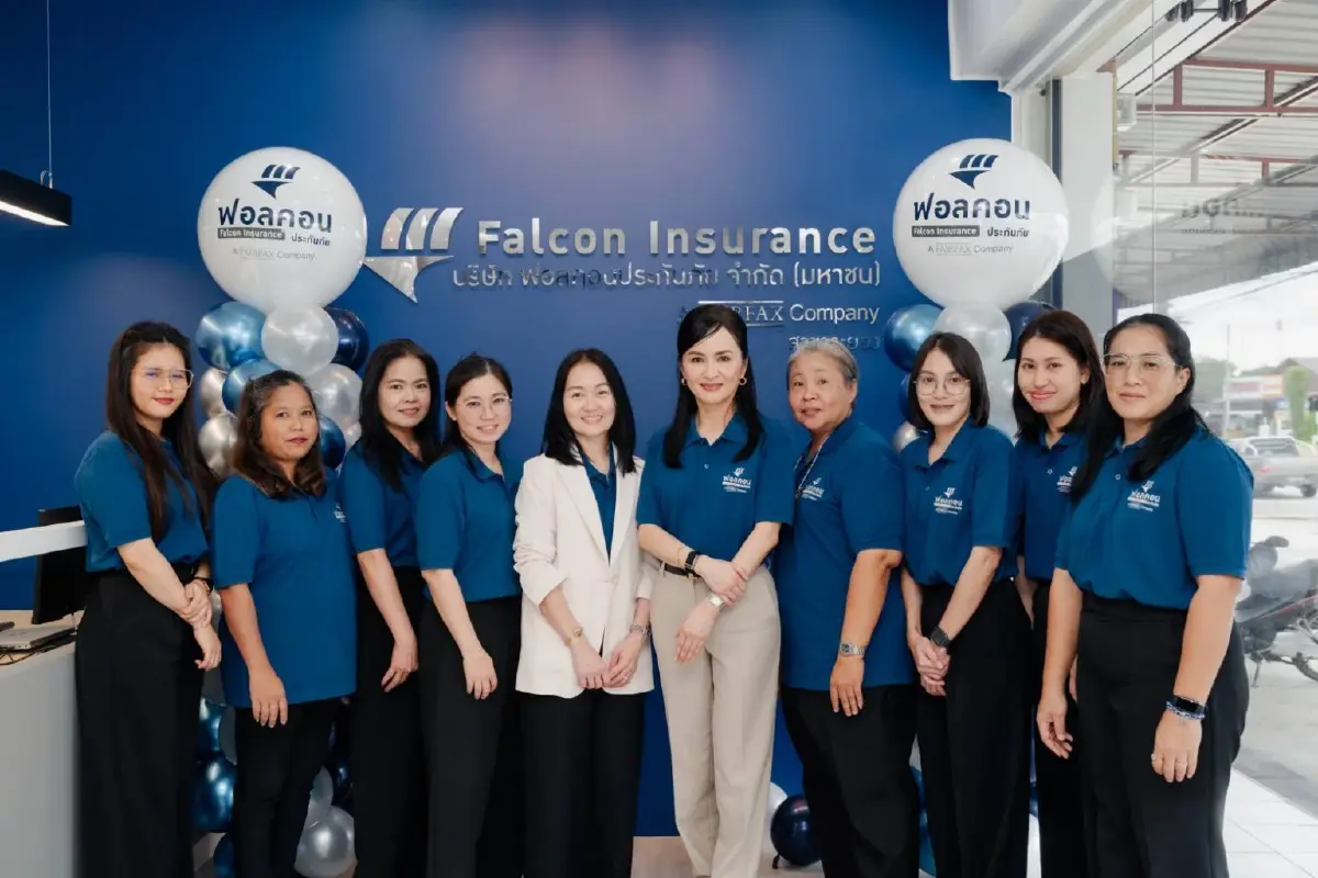 ฟอลคอนประกันภัย เปิด 7 สาขาต่างจังหวัด รับเศรษฐกิจฟื้นตัว คาดธุรกิจประกันโต 25%