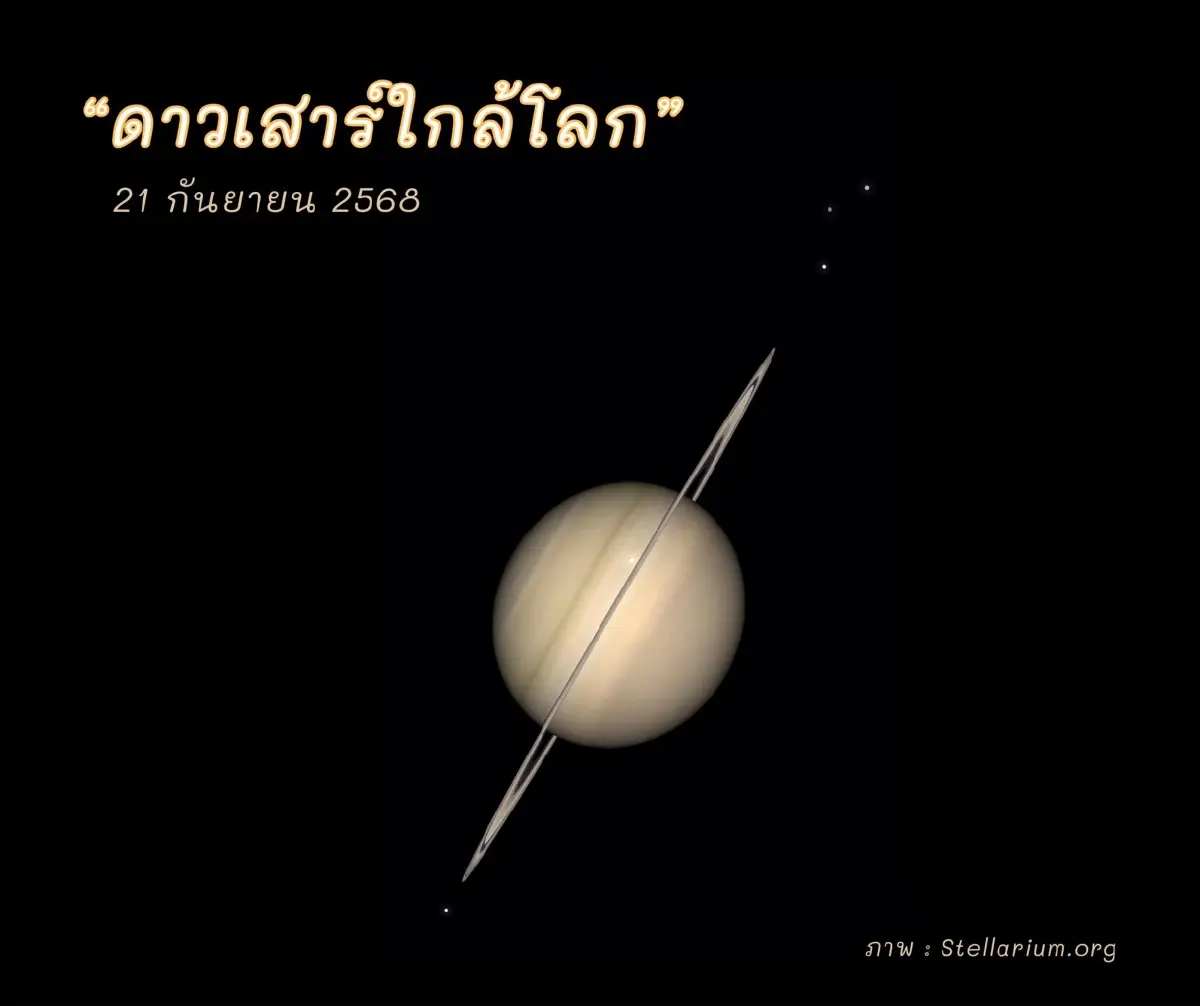 ท้องฟ้าจำลองกรุงเทพ ชวนดู ‘ดาวเสาร์ใกล้โลกที่สุดในรอบปี’