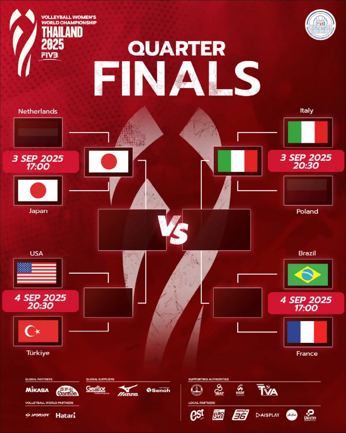 LIVE ดูวอลเลย์บอลสด 'สหรัฐอเมริกา พบ ตุรกี' วอลเลย์บอลหญิงชิงแชมป์โลก