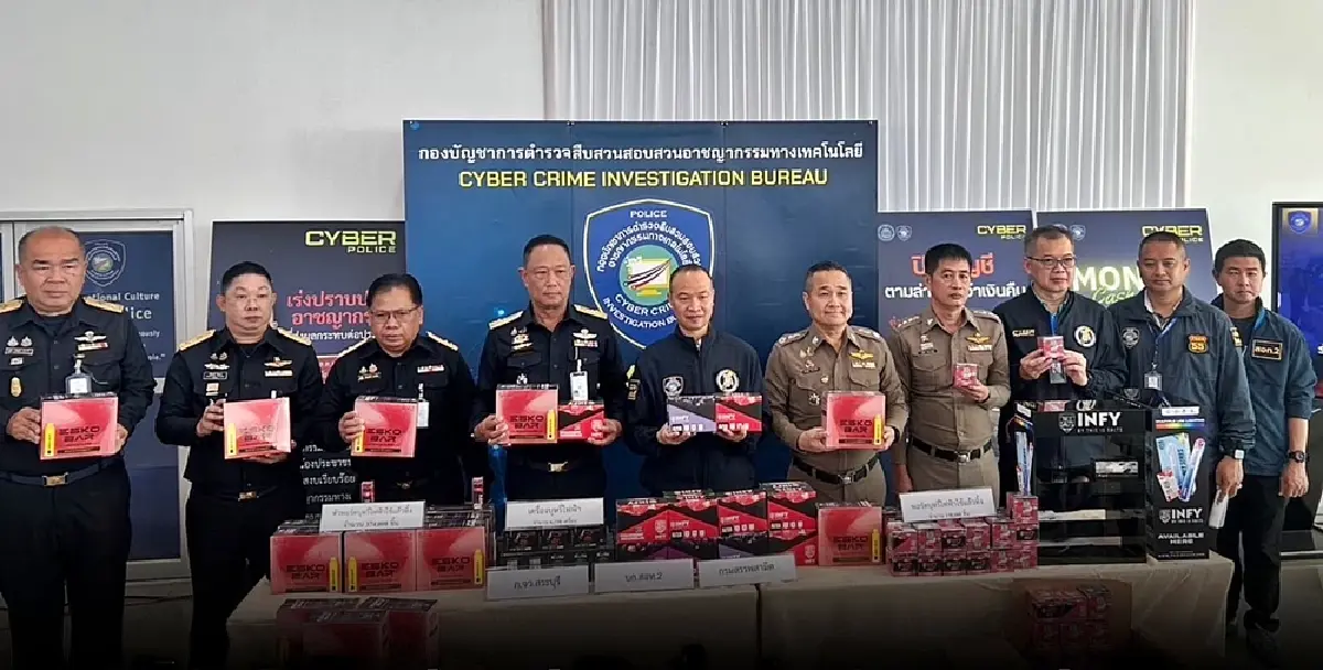 บิ๊กล็อต! ยึด "บุหรี่ไฟฟ้า" ครั้งมโหฬารกว่า 6 แสนชิ้น มูลค่ากว่า 90 ล้าน