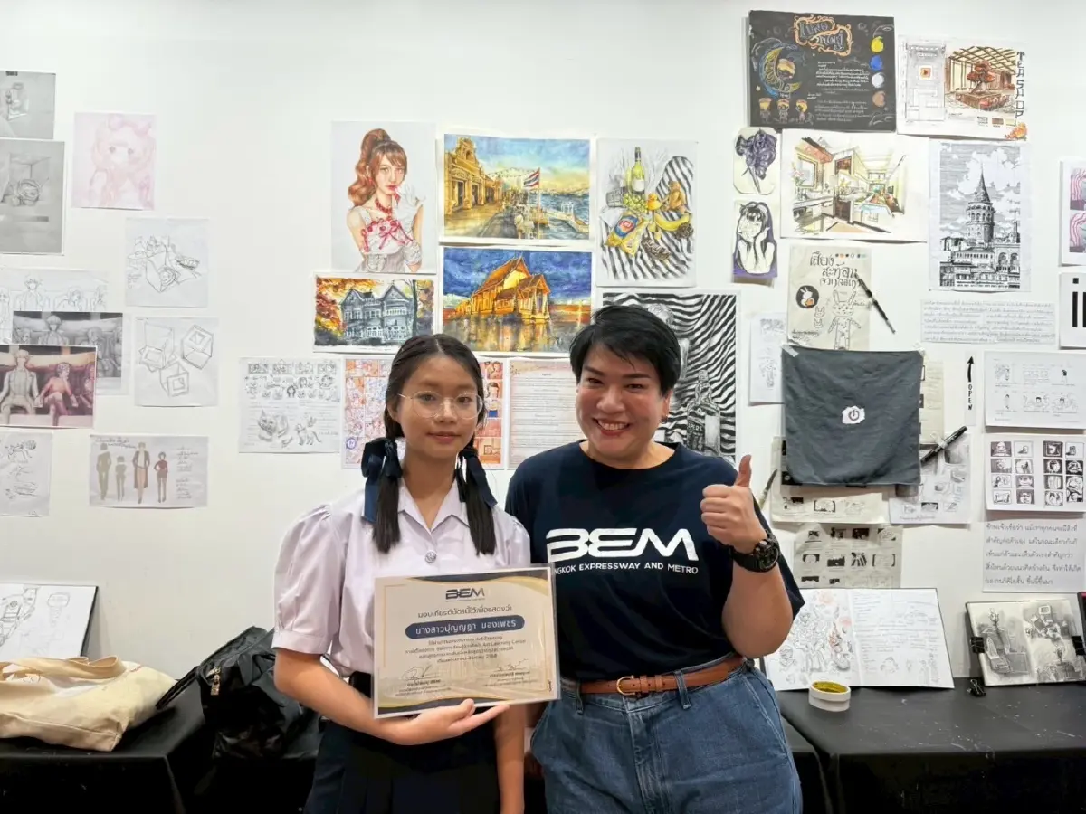 BEM Art Training คลาสแรกของปี 2568 พร้อมก้าวต่อไปในเส้นทางศิลปะ