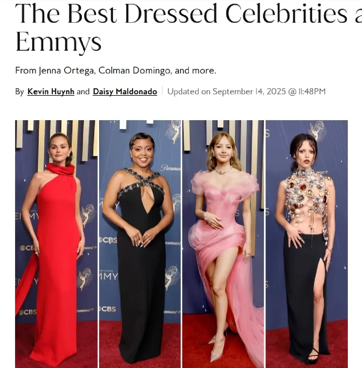 ครั้งแรกในงาน Emmy Awards ‘ลิซ่า’ ติดโผแต่งกายยอดเยี่ยมหลายสำนัก