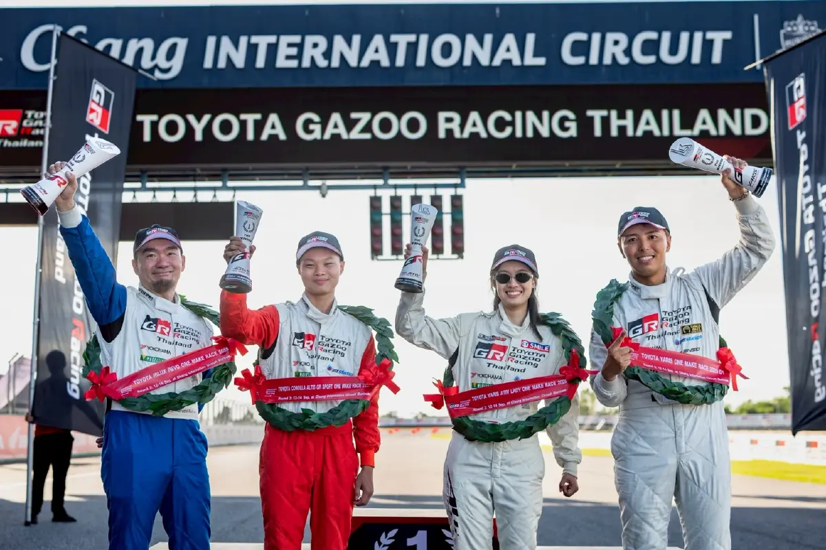 Toyota Gazoo Racing Thailand 2025 สนามช้างฯ 2 วัยรุ่น คว้าชัย