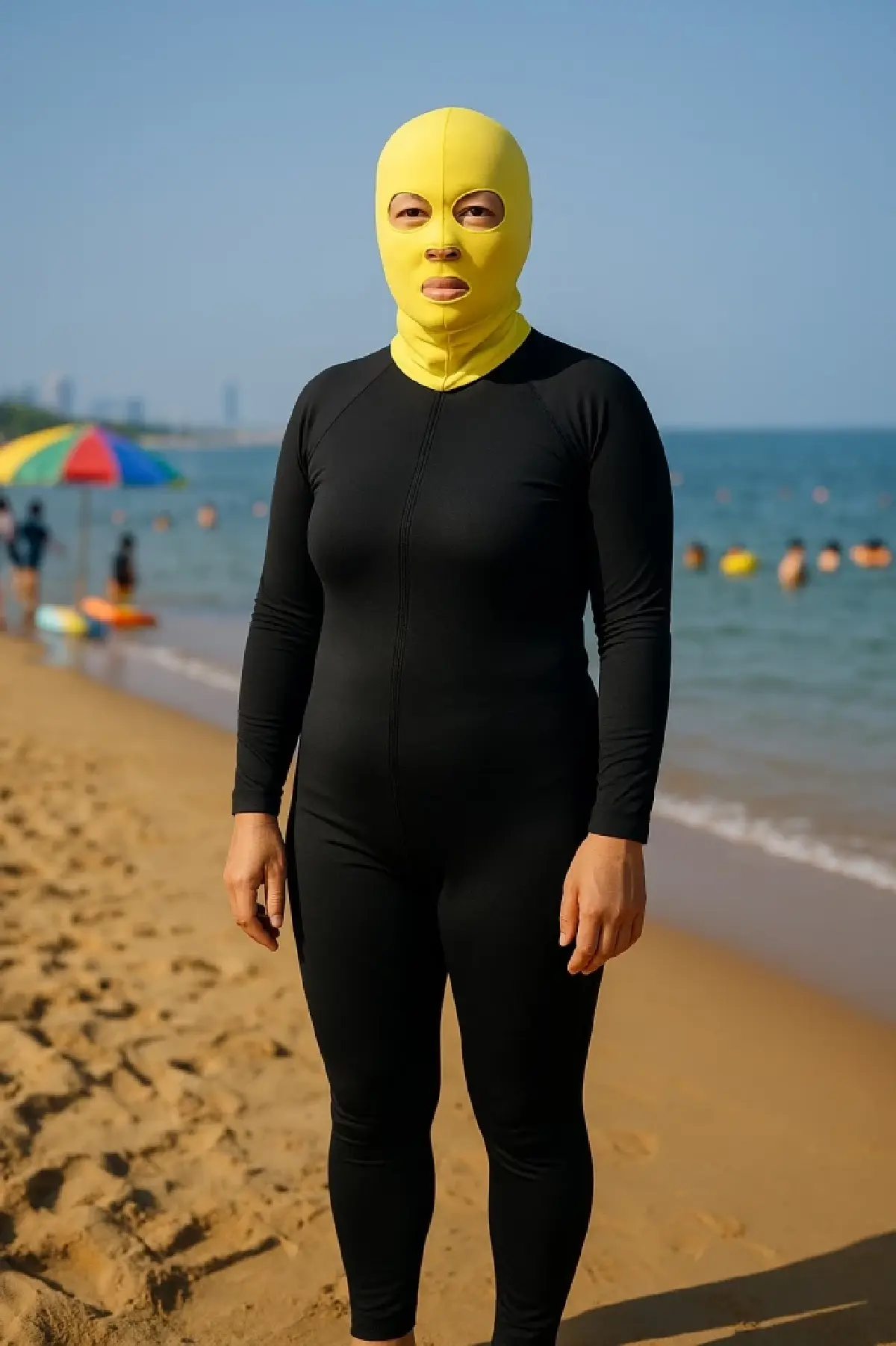 ‘Facekini’ แฟชั่นสุดล้ำป้องกันแดดสู้ร้อนสุดฮอตในจีน