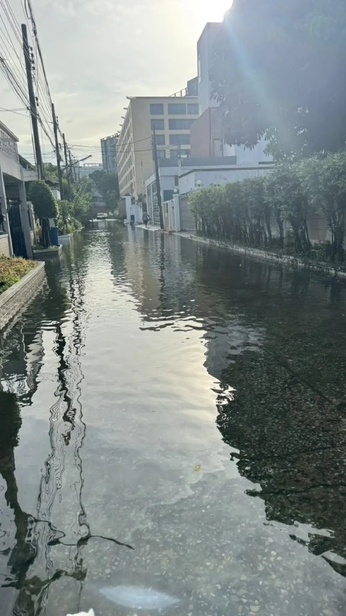 รถติด น้ำท่วมกรุงเทพ น้ำรอระบาย สุขุมวิท พัฒนาการ ศรีนครินทร์ เช็ก