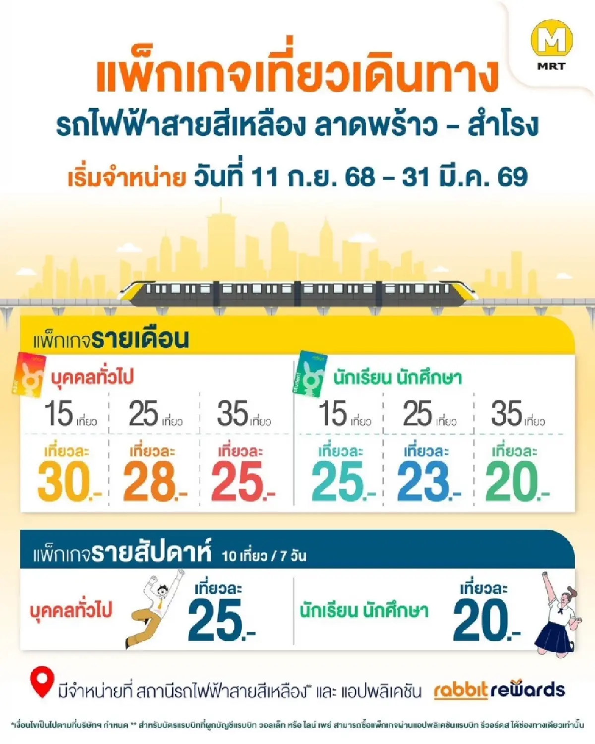 ‘บีทีเอส’ เปิดขายแพ็กเกจเที่ยวเดินทาง รถไฟฟ้า 3 เส้นทาง 11 ก.ย.นี้