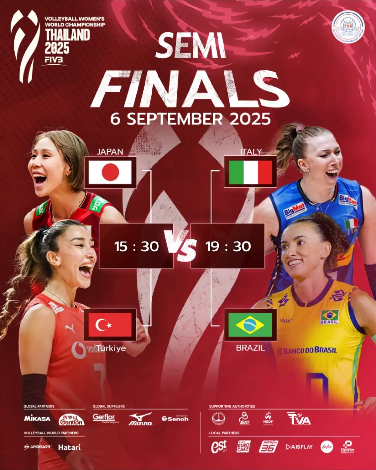 ญี่ปุ่น พ่าย ตุรกี 1-3 เซต ตกรอบชิงฯ วอลเลย์บอลหญิงชิงแชมป์โลก 2025