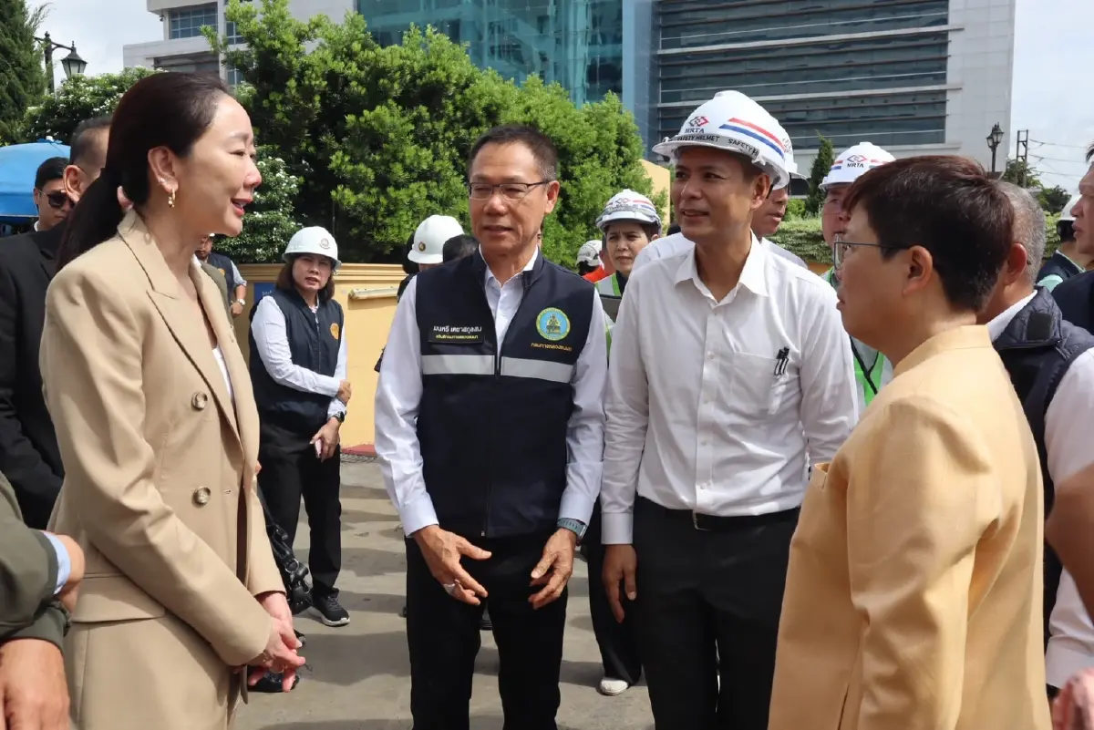 รฟม. สั่งหยุดก่อสร้างรถไฟฟ้าสีม่วงใต้หน้า ร.พ.วชิรพยาบาล