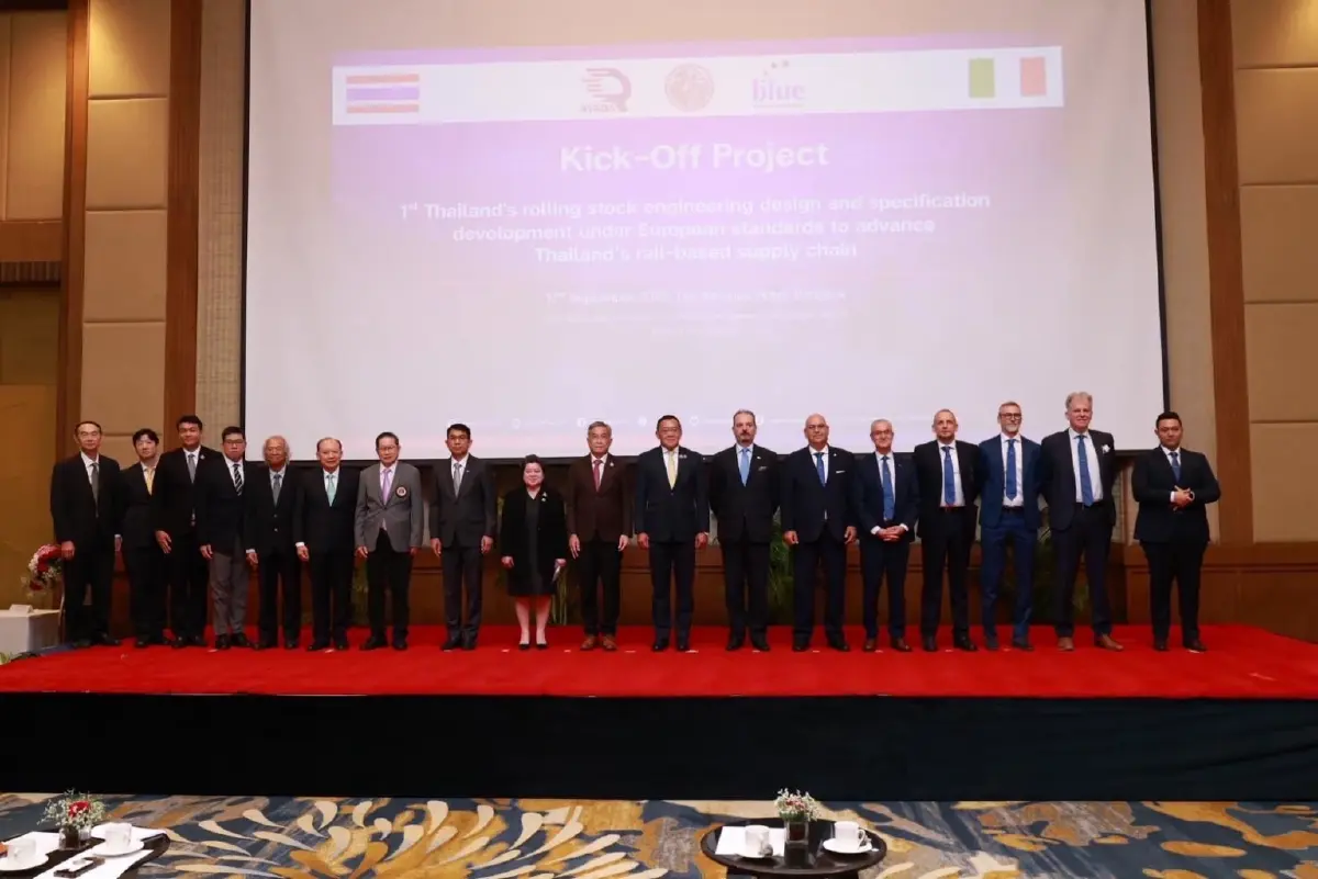 สทร.ผนึกอิตาลี พัฒนาออกแบบรถไฟ สร้างซัพพลายเชนระบบราง