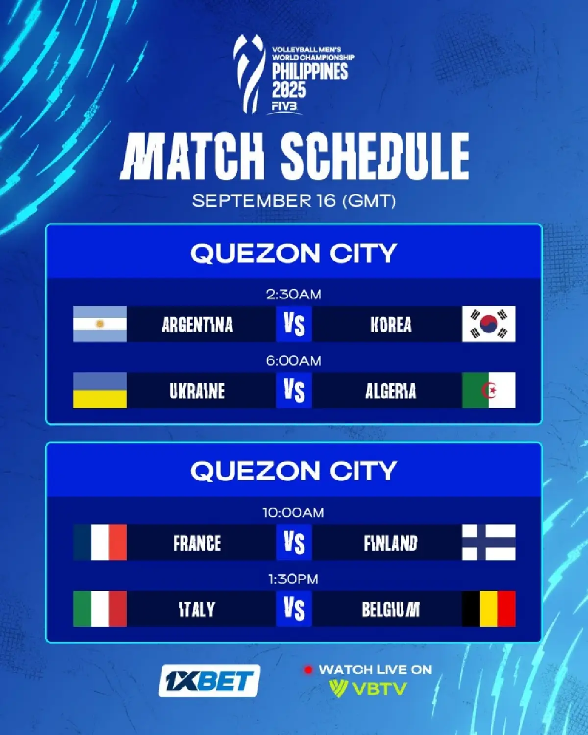 LIVE ฝรั่งเศส พบ ฟินแลนด์ ถ่ายทอดสดวอลเลย์บอลชาย ชิงแชมป์โลก 2025