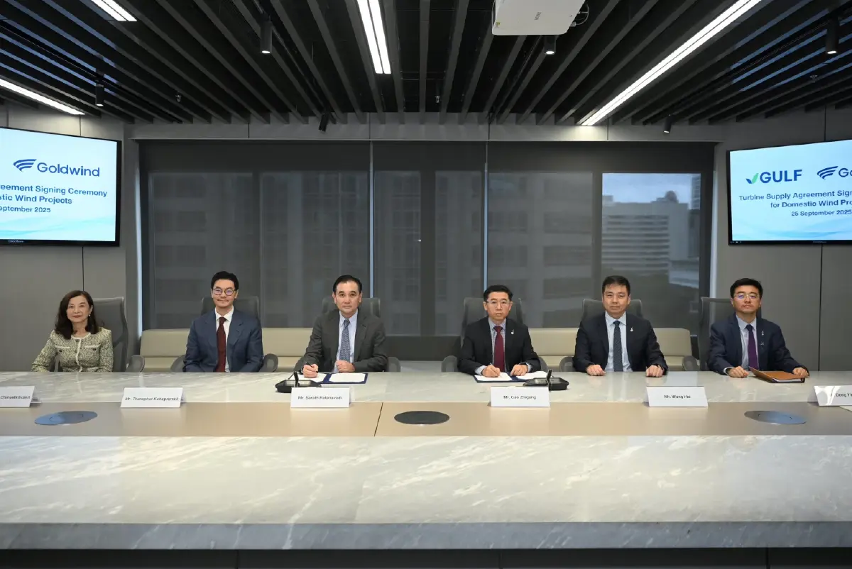 GULF-Goldwind ร่วมจัดหากังหันลม 4 วินด์ฟาร์มในไทยหนุนพลังงานสะอาด