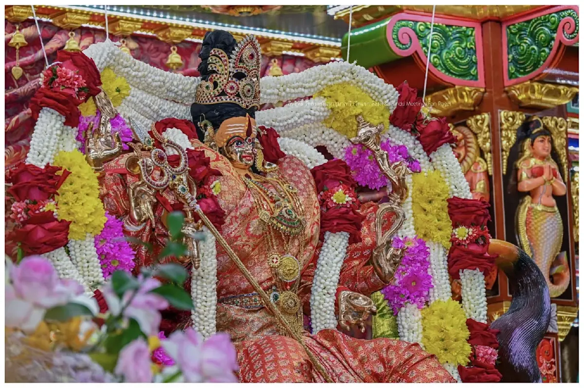 เช็กเส้นทาง ปิดถนน งานใหญ่ พิธีนวราตรี 2568 แห่ประเพณี วัดแขก สีลม