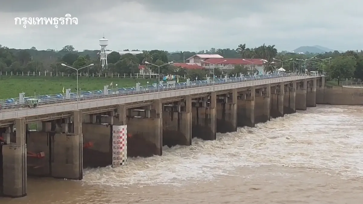 เขื่อนเจ้าพระยา ปรับระบายน้ำ 2,200 ลบ.ม./วินาที กระทบ พื้นที่ 4 จังหวัด