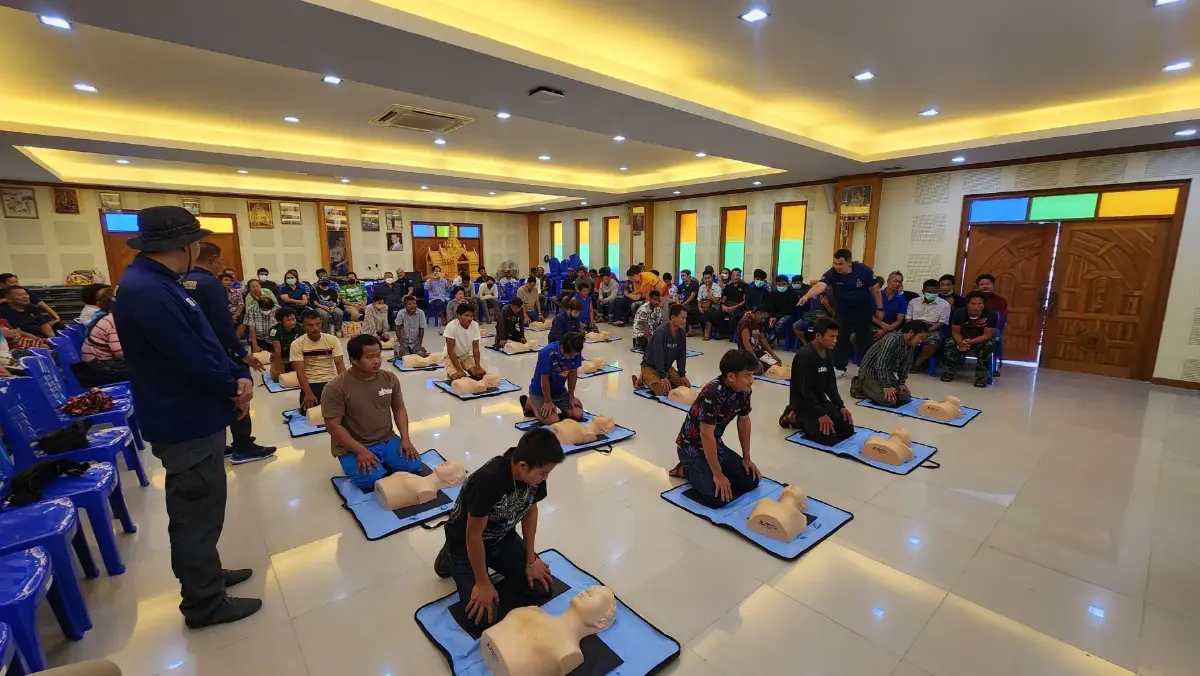 กรมประมง จับมือ STF  อบรมปฐมพยาบาลเบื้องต้น ขับเคลื่อนความปลอดภัยทางทะเล