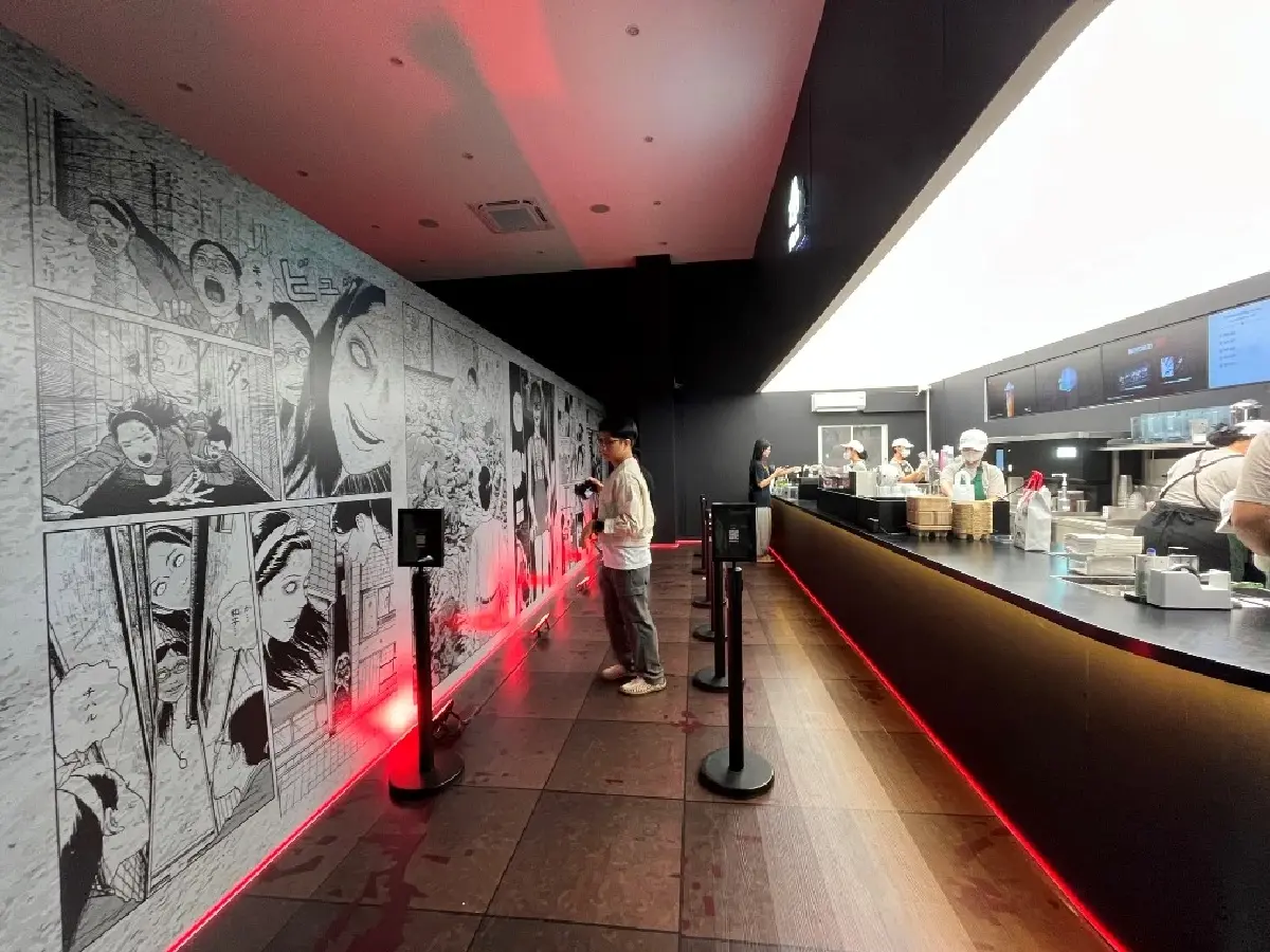 Nose Tea แปลงโฉมสาขาบางแสนด้วยลายเส้นมังงะสยองขวัญ Junji Ito