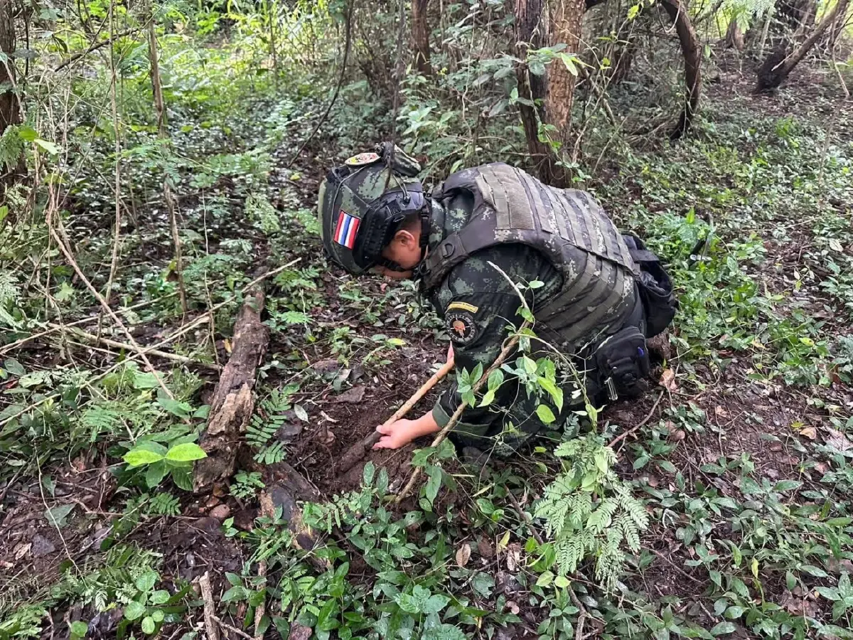 กองทัพภาคที่ 1 เผย 5 วัน เก็บกู้ทุ่นระเบิด 9 ทุ่น คืนพื้นที่ปลอดภัย