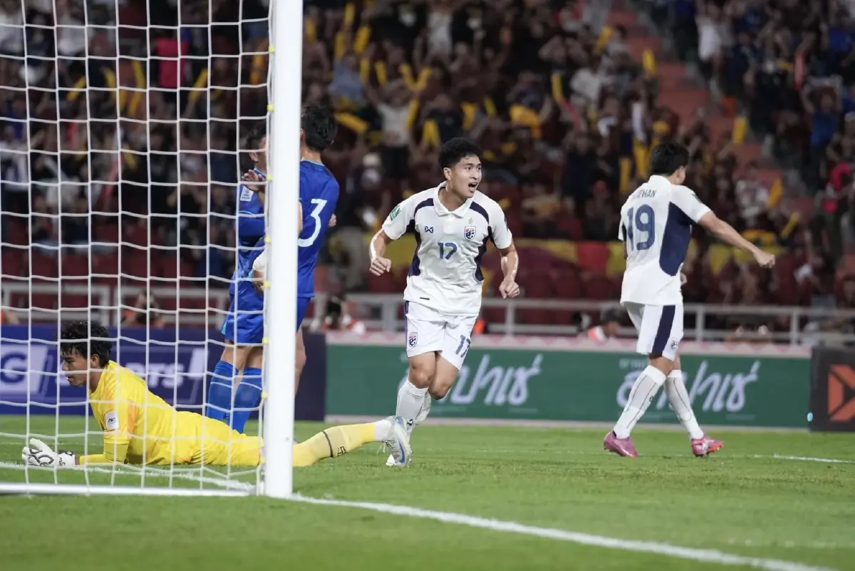 ผลบอล ทีมชาติไทย ชนะ ไชนีส ไทเป 2-0 ศึก เอเชียน คัพ 2027 รอบคัดเลือก นัดที่สาม