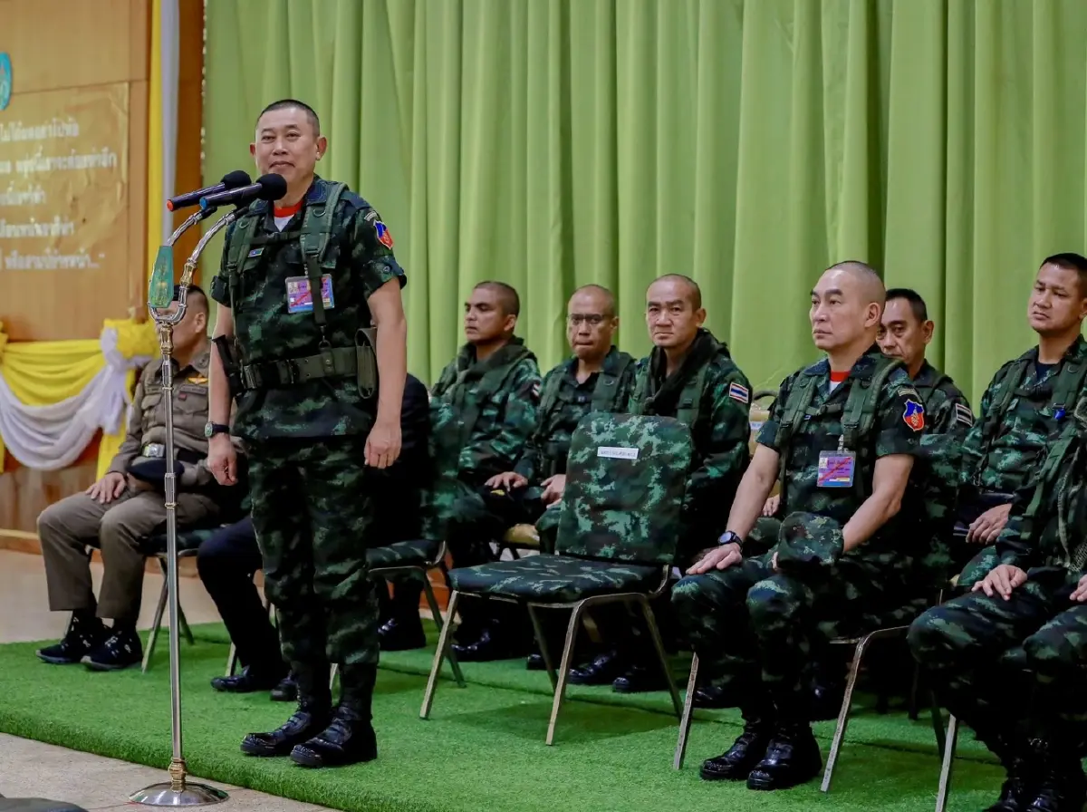 มทภ.1 ตรวจ การซักซ้อม-จำลอง แผนปฏิบัติการชายแดน จ.สระแก้ว