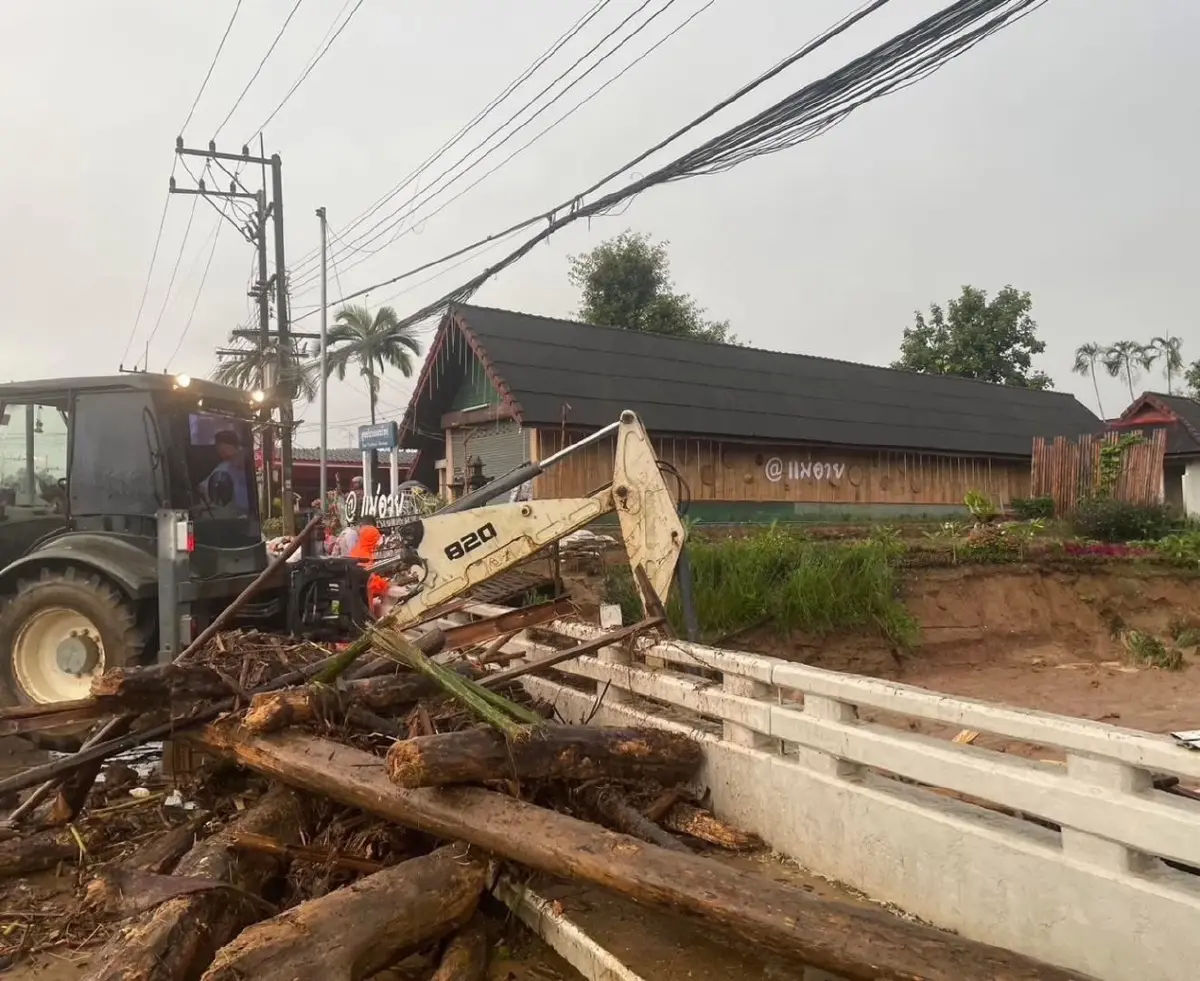ฝาง-แม่อาย เชียงใหม่ น้ำท่วมหนักสุด น้ำเกินวิกฤตแดง ระวังดินถล่ม