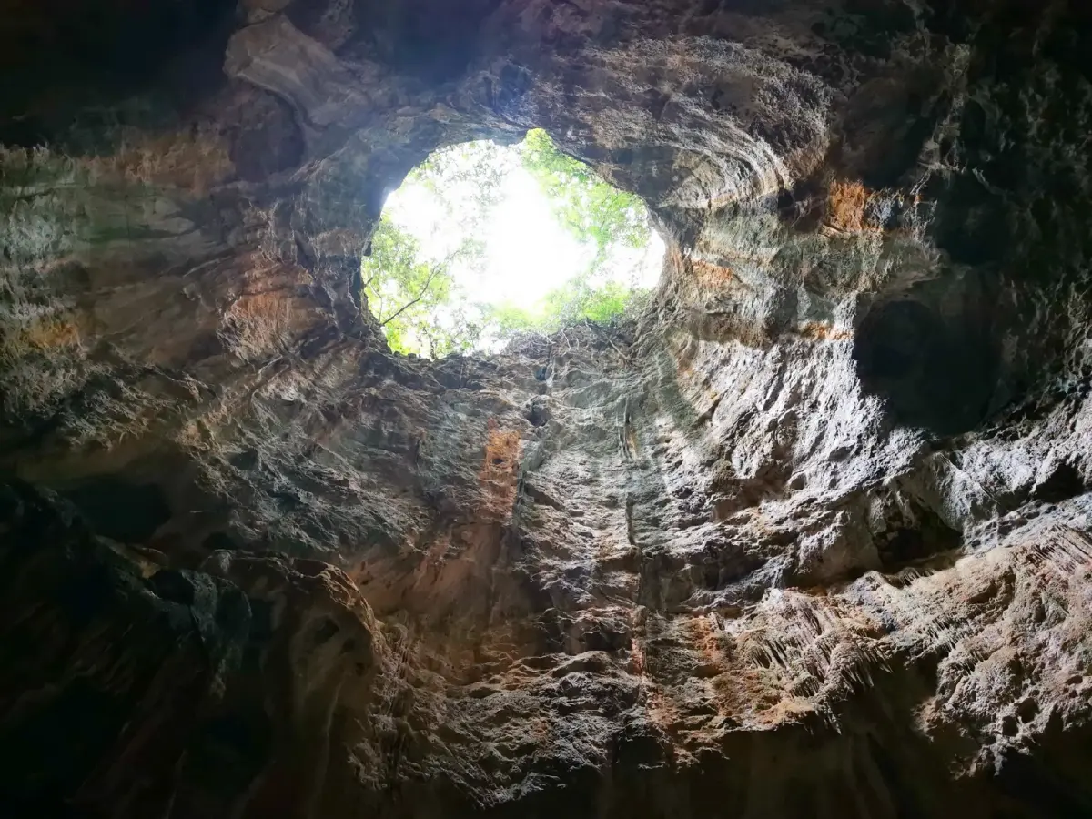 ถ้ำอะไร ...ขนาดไก่ยังหล่น