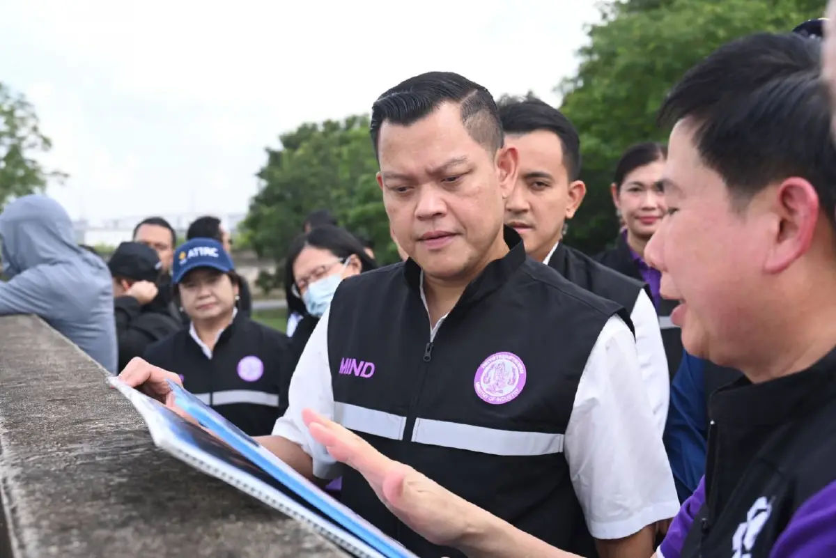 'ธนกร' ลงพื้นที่นิคมฯ บางปะอิน ป้องฐานผลิตแสนล้าน มั่นใจปีนี้ 'น้ำไม่ท่วม'
