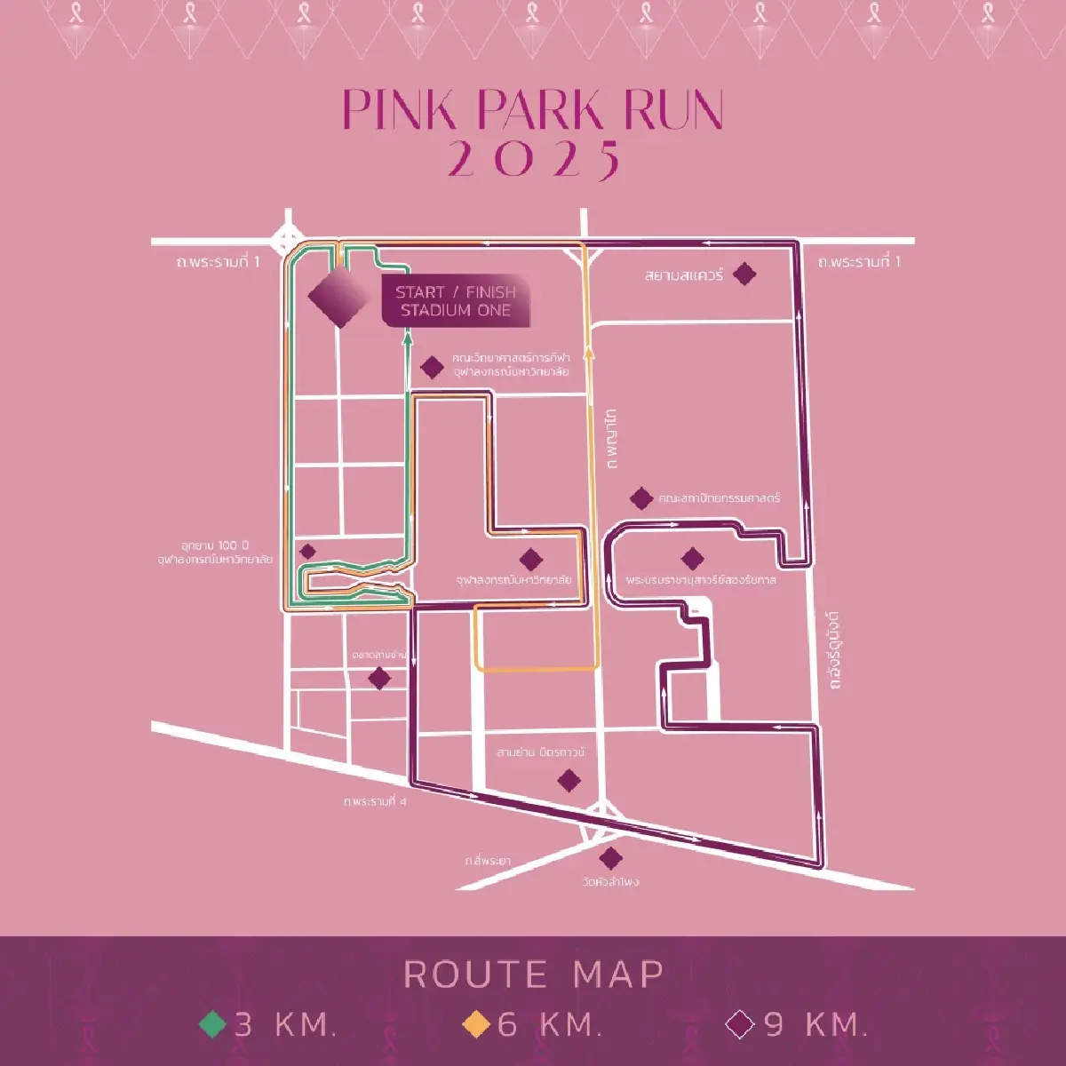 ฟิตร่างกายให้พร้อม กับงานวิ่ง PINK PARK RUN 2025 เพื่อผู้ป่วยมะเร็งเต้านม