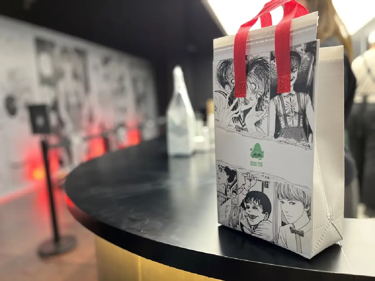 Nose Tea แปลงโฉมสาขาบางแสนด้วยลายเส้นมังงะสยองขวัญ Junji Ito