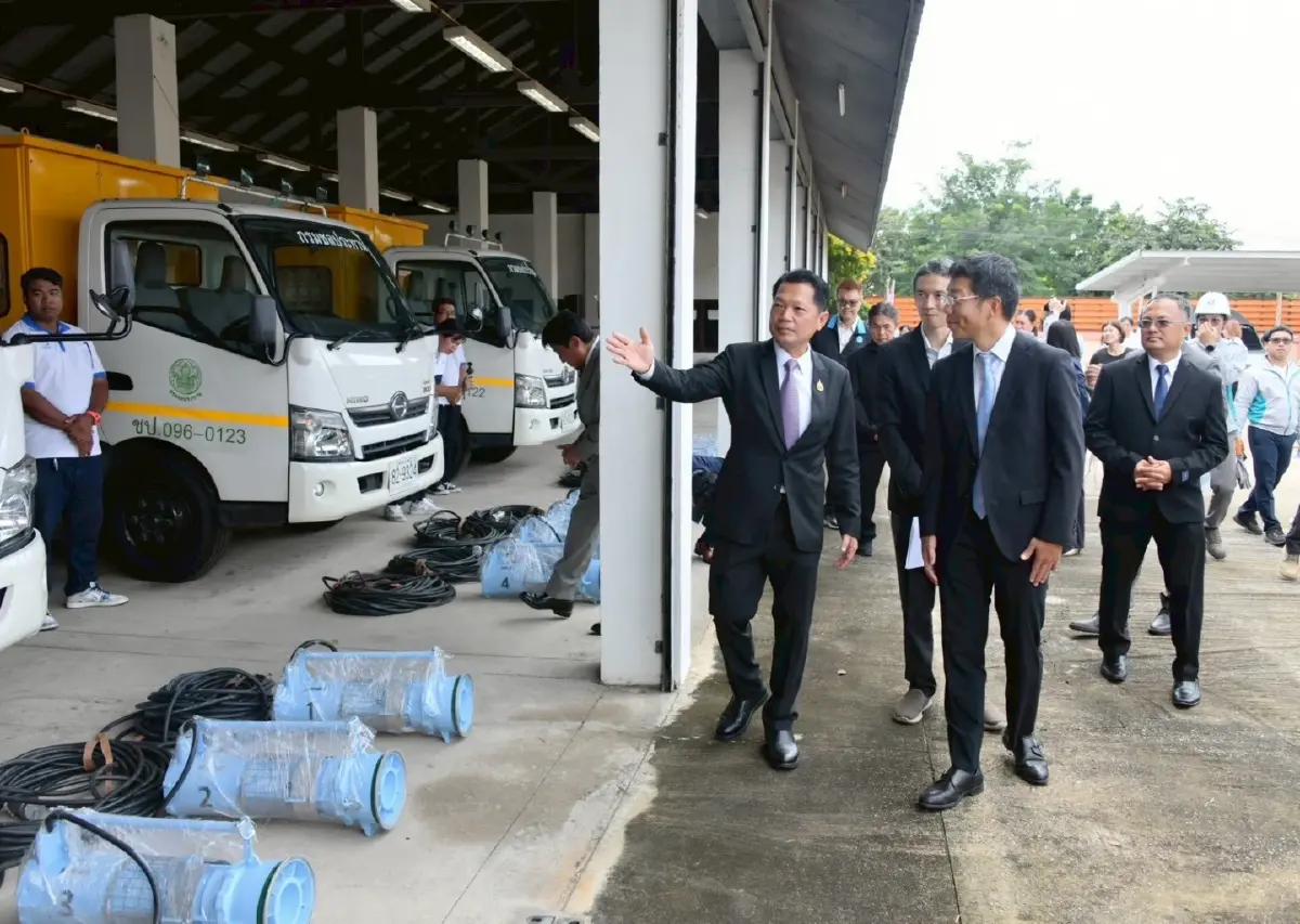 กรมชลฯ ร่วมมือ JICA - KUBOTA รับมอบเครื่องสูบน้ำเคลื่อนที่ จัดการน้ำ-รับมืออุทกภัย