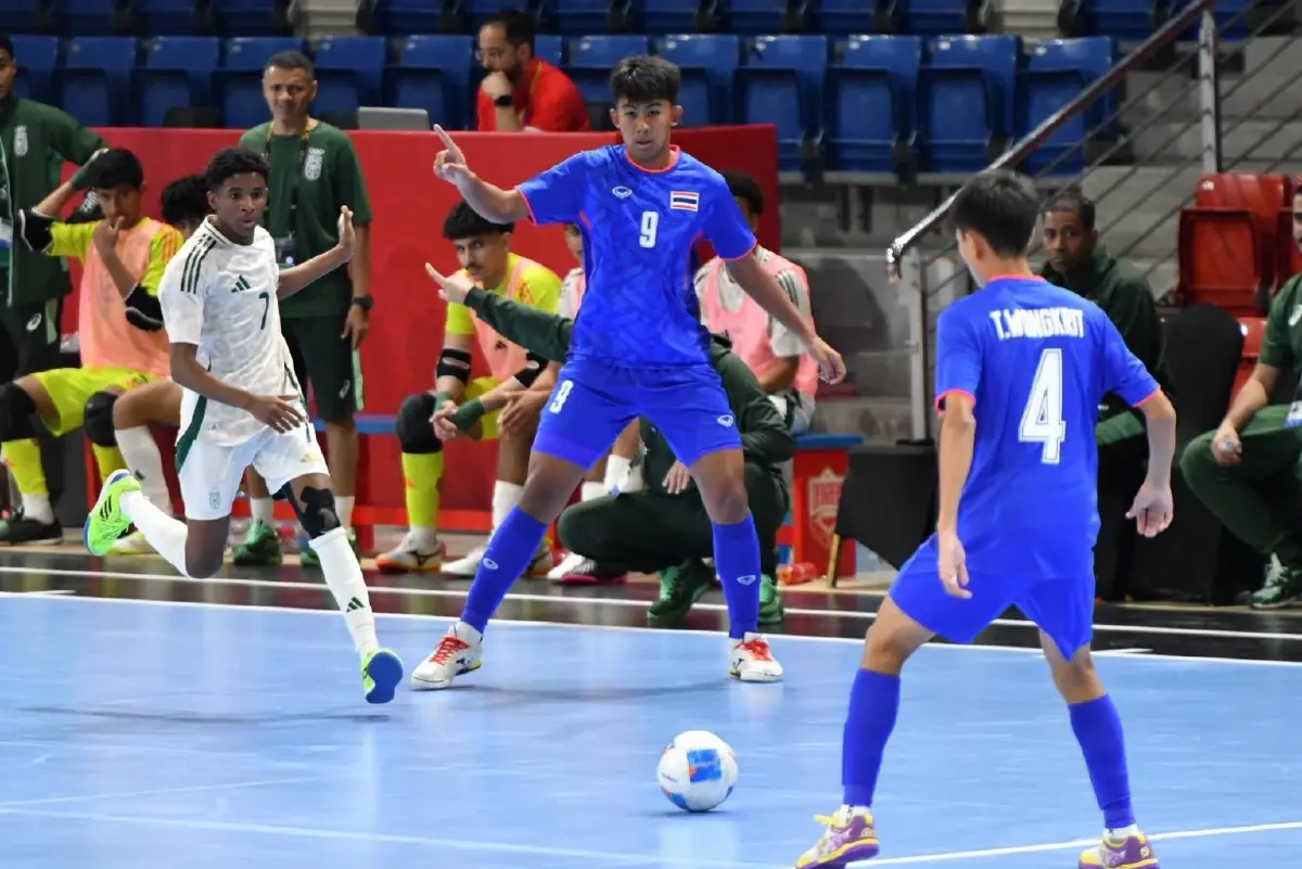 LIVE ดูบอลสด ถ่ายทอดสดฟุตซอล U16 ไทย พบ คีร์กีซสถาน Asian Youth Games